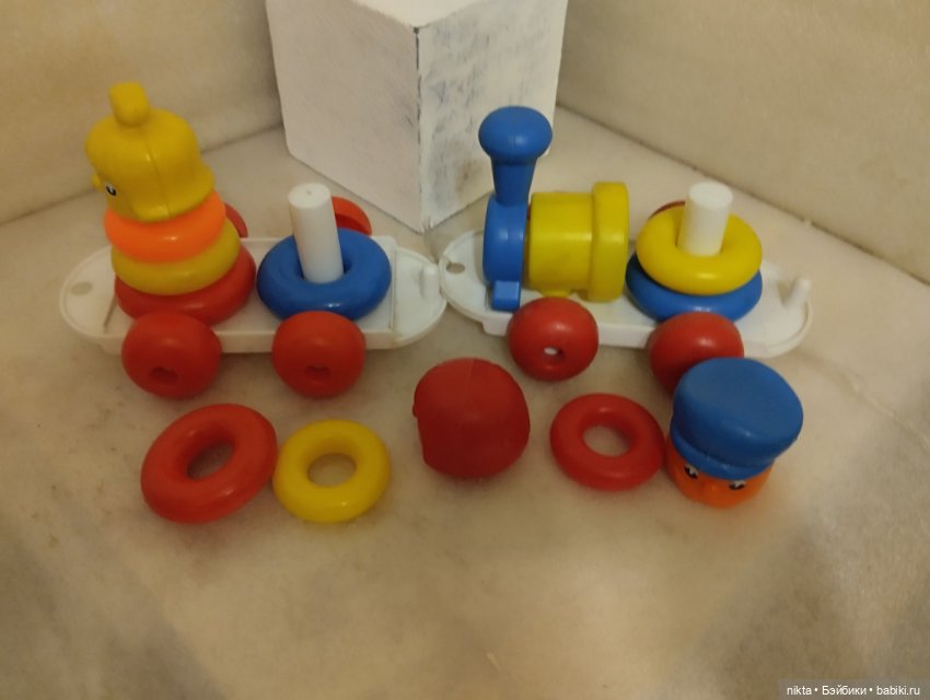 Игрушка каталка ГДР Пирамидка (фото 5)