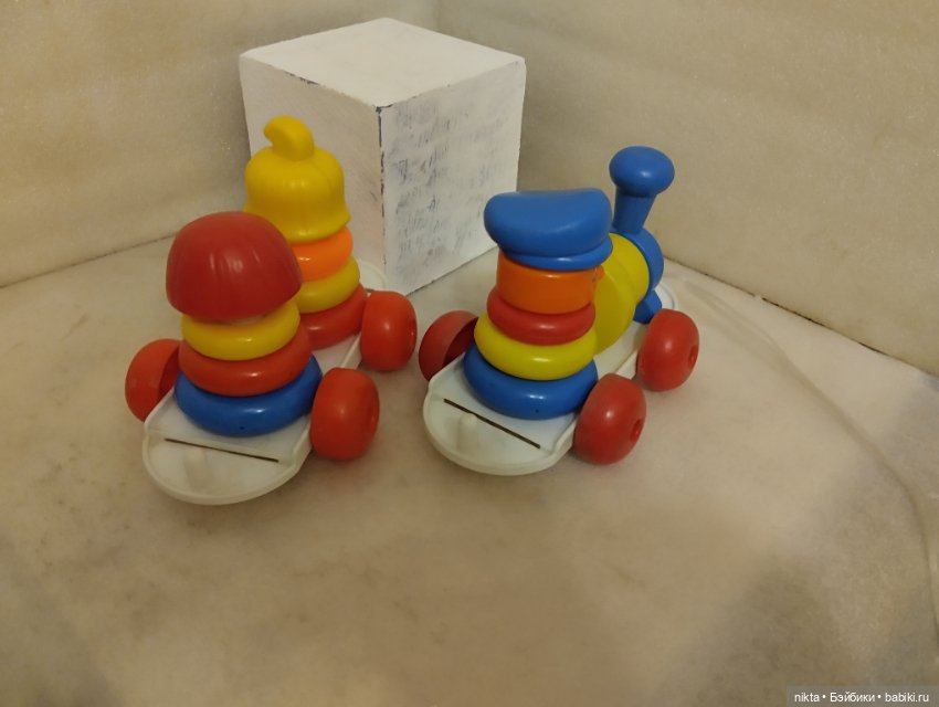 Игрушка каталка ГДР Пирамидка (фото 3)