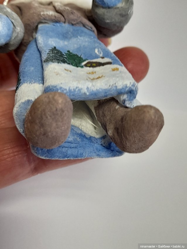 Ватная елочная игрушка — Авторские игрушки (фото 7)