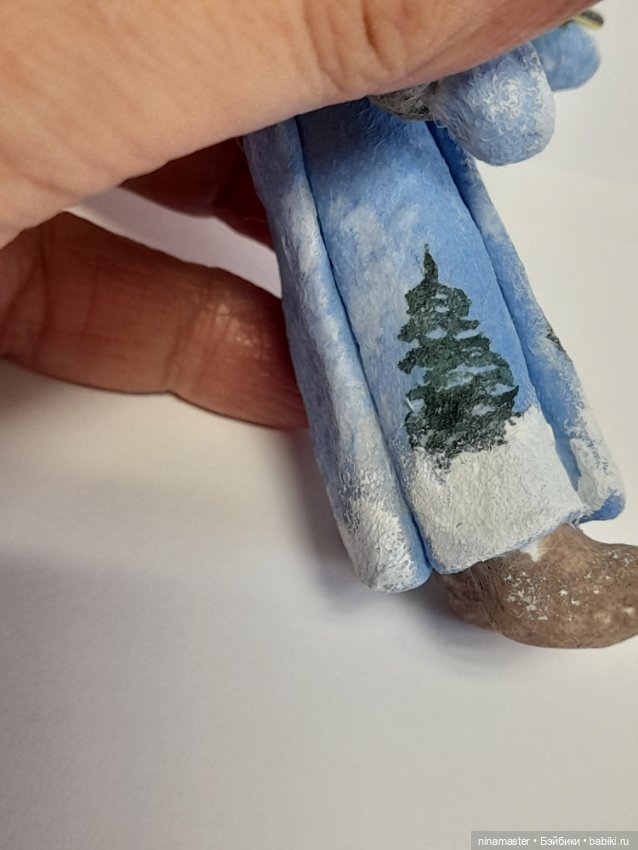 Ватная елочная игрушка — Авторские игрушки (фото 6)