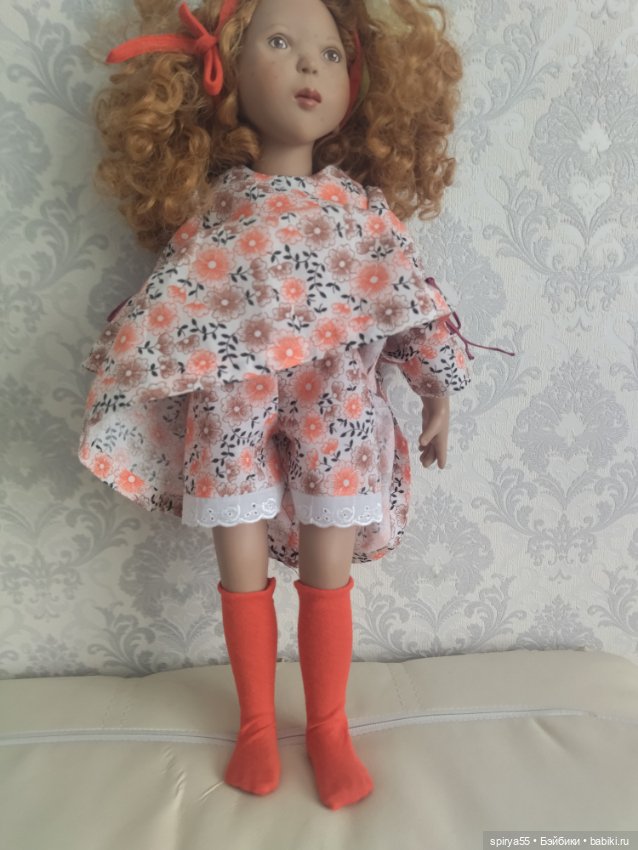 Скидка ! Наряд из 4 предметов в стиле бохо для кукол Готц и Цвергназе (фото 7)