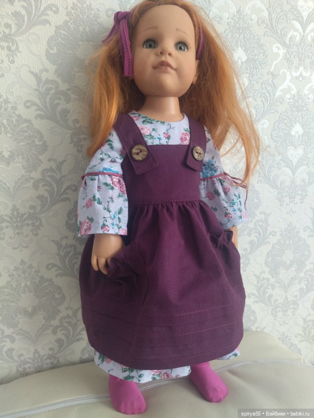 Скидка ! Наряд из 4 предметов в стиле бохо для кукол Готц и Цвергназе (фото 2)