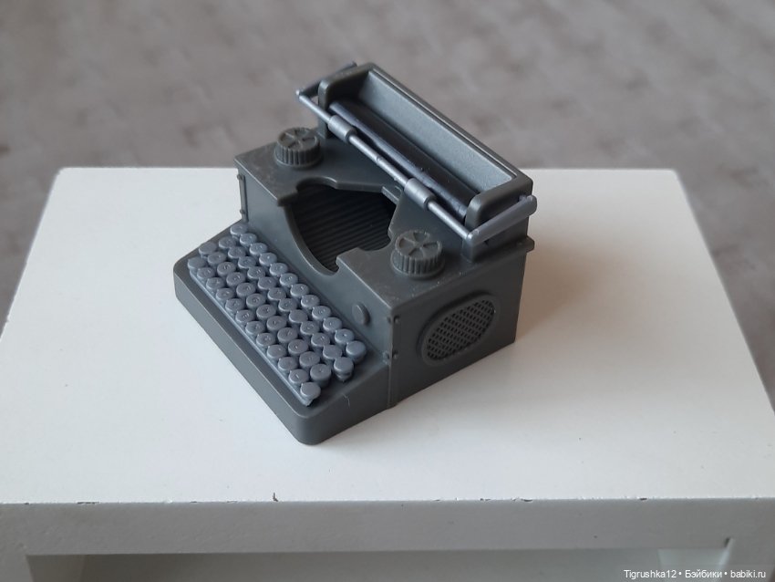 Печатная машинка — Кукольная миниатюра и румбокс (фото 6)