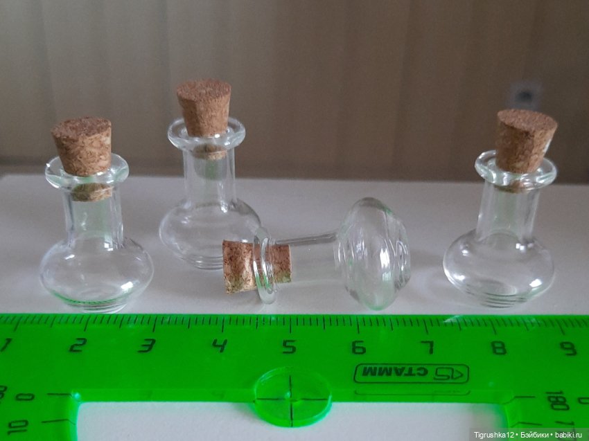 Стеклянные бутылочки #2 — Кукольная миниатюра и румбокс (фото 5)