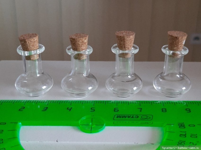 Стеклянные бутылочки #2 — Кукольная миниатюра и румбокс (фото 6)