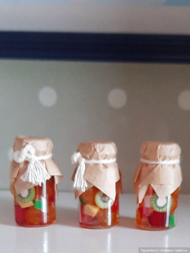 Баночки с компотом — Миниатюра для кукол (фото 5)