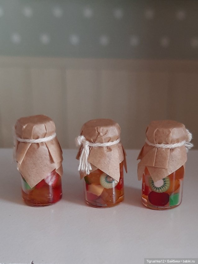 Баночки с компотом — Миниатюра для кукол (фото 2)