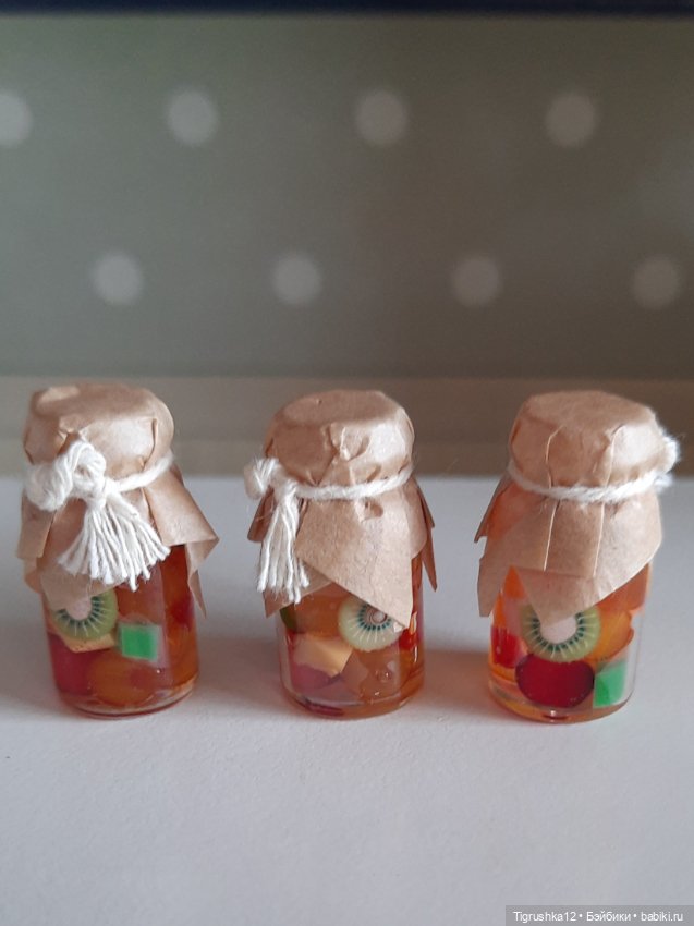 Баночки с компотом — Миниатюра для кукол (фото 3)