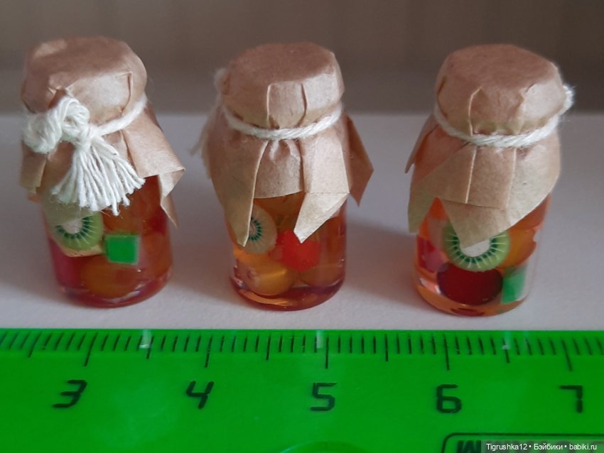 Баночки с компотом — Миниатюра для кукол (фото 10)