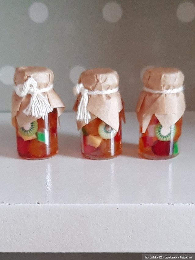 Баночки с компотом — Миниатюра для кукол (фото 4)