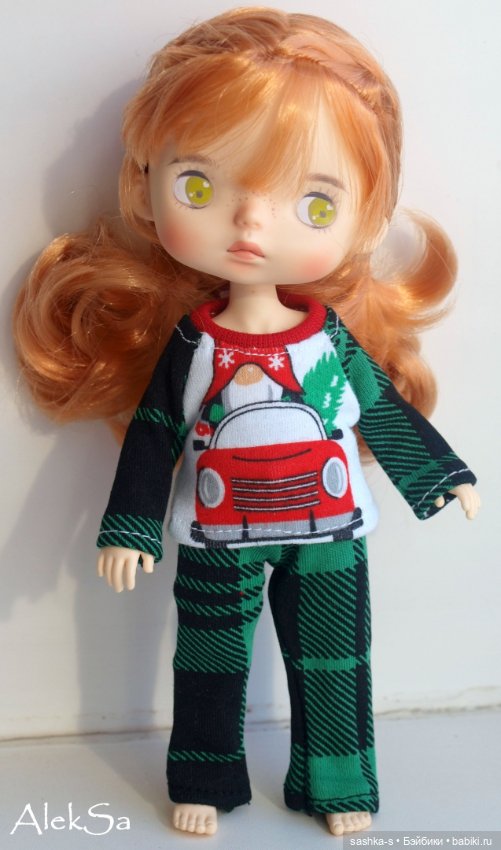 Домашний костюм-пижамка для разных кукол (Паола Рейна, Минуш, Монст, Дримик РР, Мия) (фото 4)