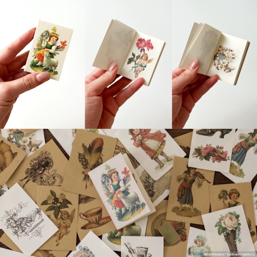 Книги для кукол и румбоксов с красивыми иллюстрациями, 1/4, 1/6 (фото 7)