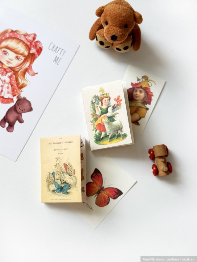 Книги для кукол и румбоксов с красивыми иллюстрациями, 1/4, 1/6