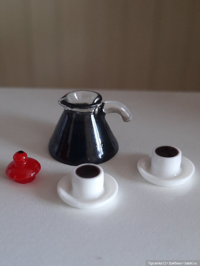 Кофейный набор — Миниатюра для кукол (фото 2)