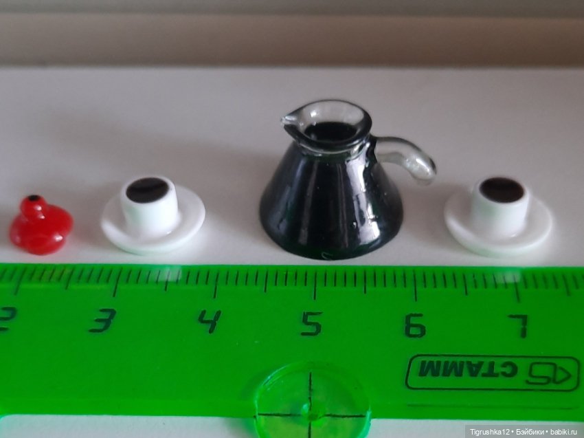 Кофейный набор — Миниатюра для кукол (фото 5)