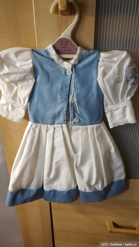 Платья для антикварной куклы 50-55-60 см (фото 2)