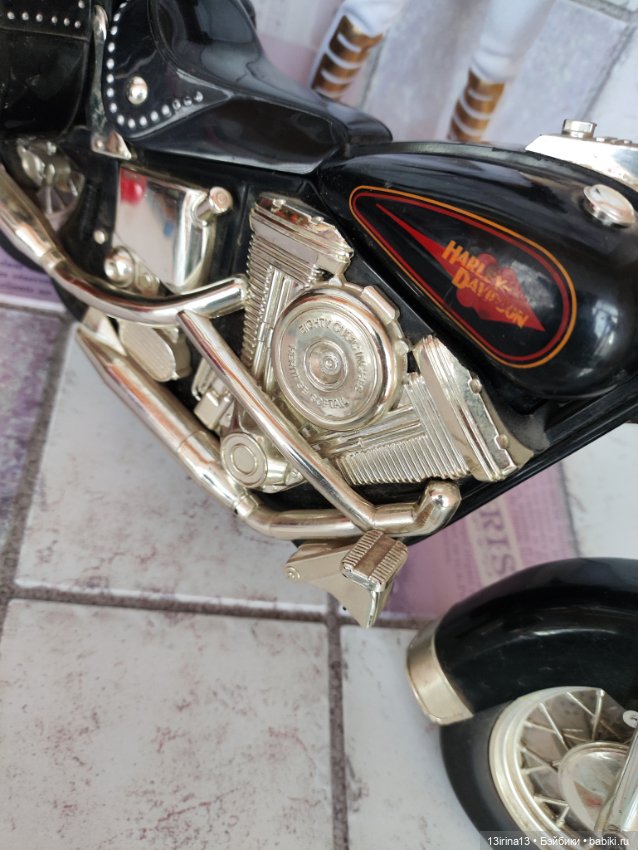 Байк для кукол 1:6 — Миниатюра для кукол (фото 5)