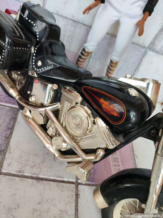 Байк для кукол 1:6 — Миниатюра для кукол (фото 6)