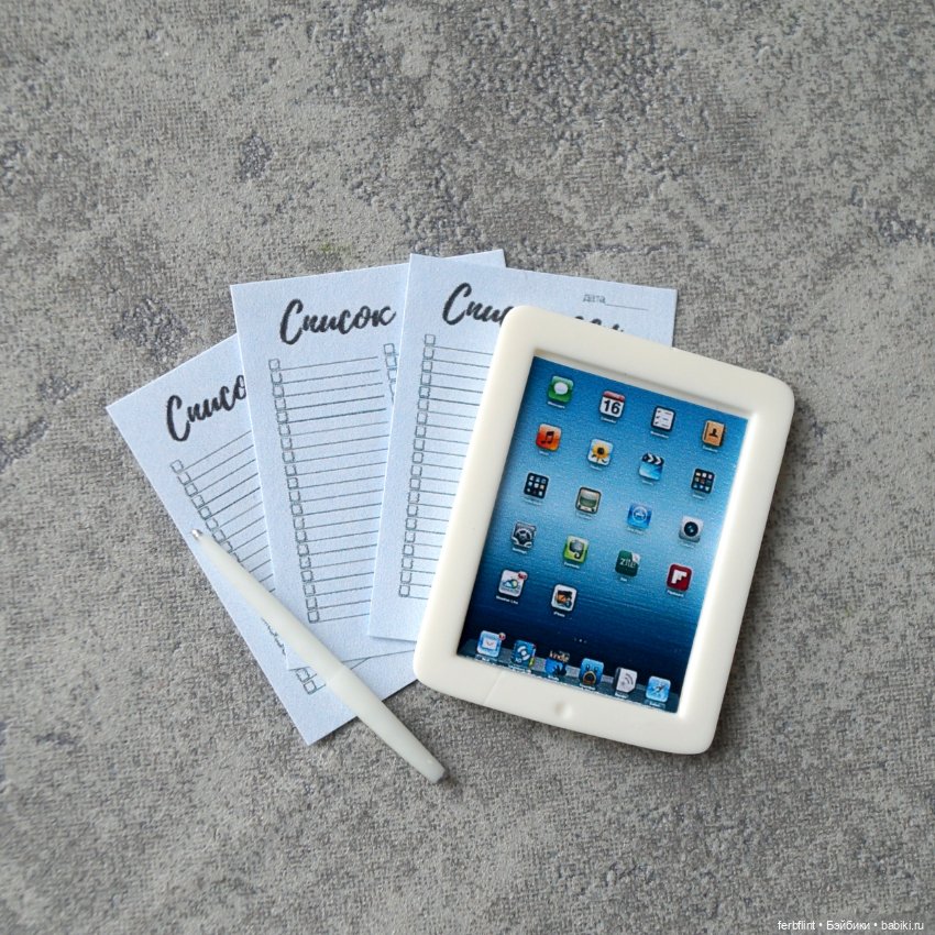 Настольный набор №5 масштаб 1:6 (фото 4)