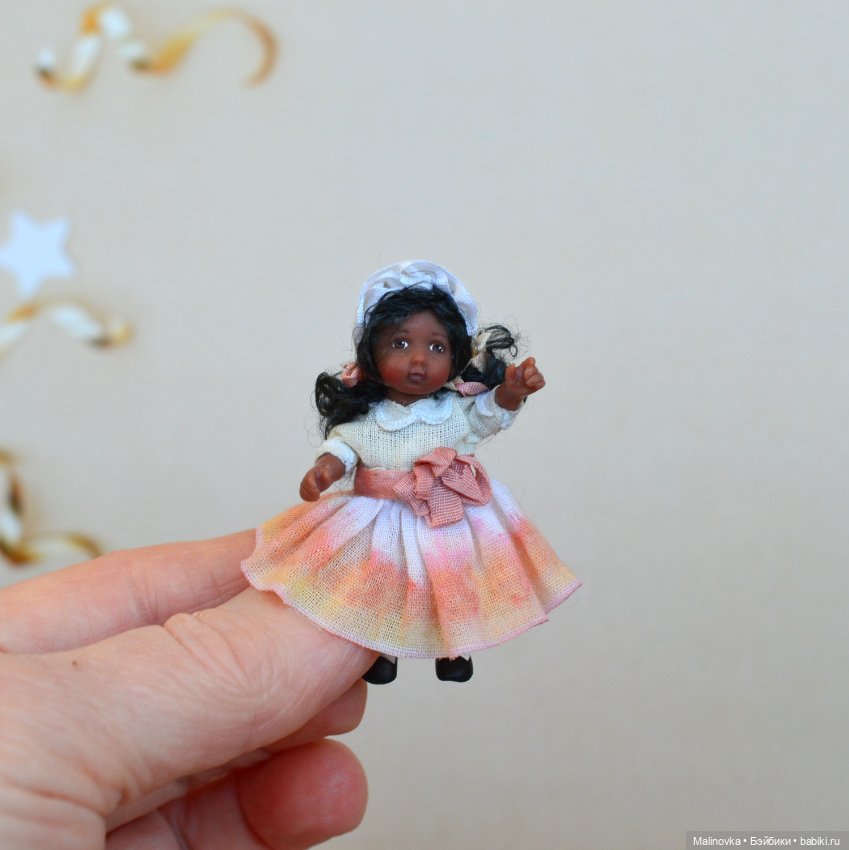 Миниатюрная кукла 4 см — Авторские куклы (фото 3)