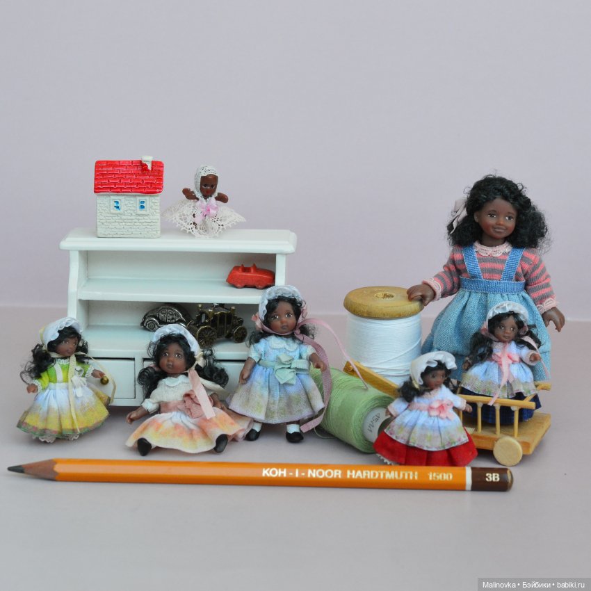 Миниатюрная кукла 4 см — Авторские куклы (фото 8)