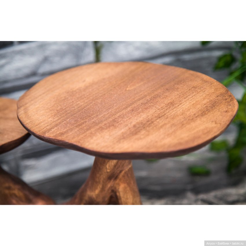 Стол Ведьмочки 2х- ярусный, с эпоксидкой