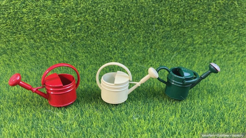 Леечка металлическая — Кукольная миниатюра и румбокс