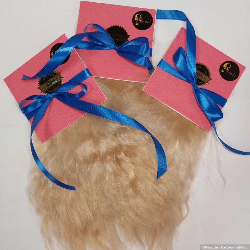 Микропостяжи — Парики и волосы (мохер) для кукол (фото 4)