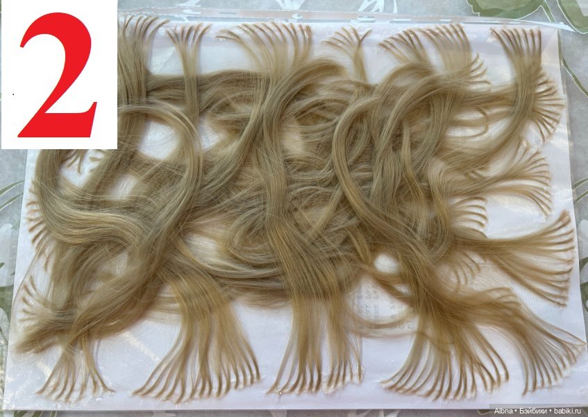 Продам родные волосы от куклы Готс Gotz (фото 2)