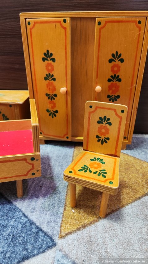 Деревянная мебель СССР для кукол (фото 4)