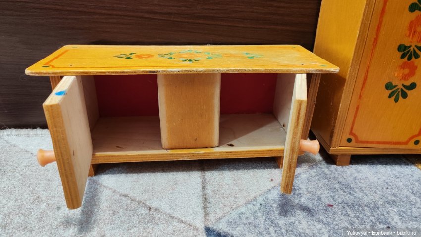 Деревянная мебель СССР для кукол (фото 7)