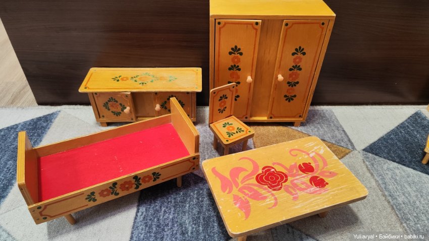 Деревянная мебель СССР для кукол