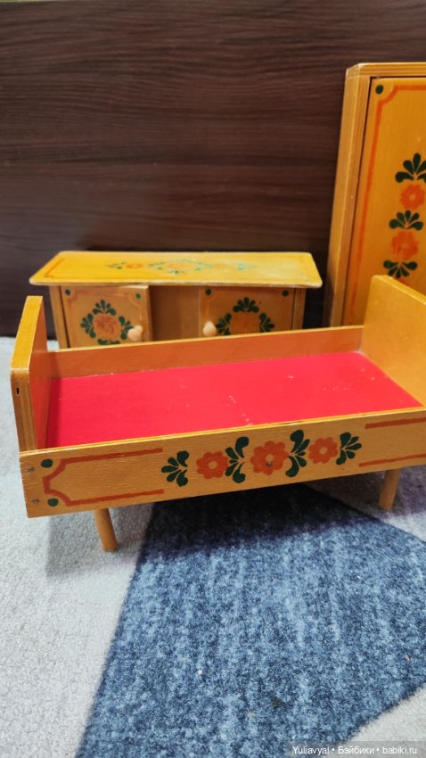 Деревянная мебель СССР для кукол (фото 5)