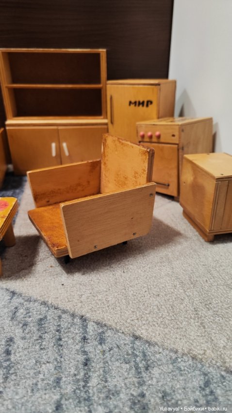 Деревянная мебель СССР — Кукольная мебель (фото 2)