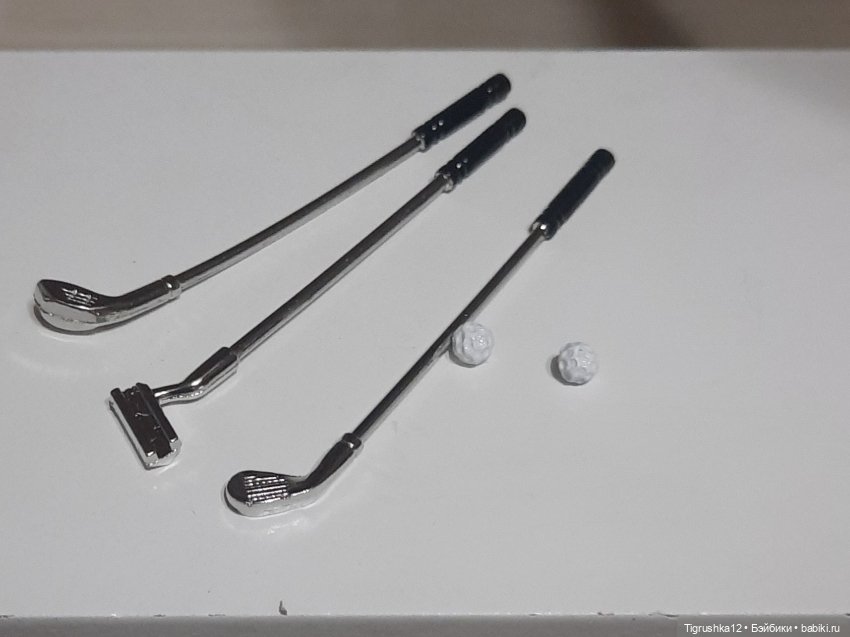 Набор для игры в гольф — Миниатюра для кукол (фото 3)