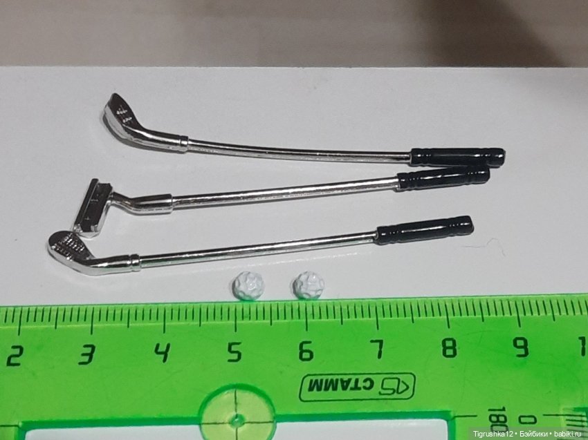 Набор для игры в гольф — Миниатюра для кукол (фото 5)