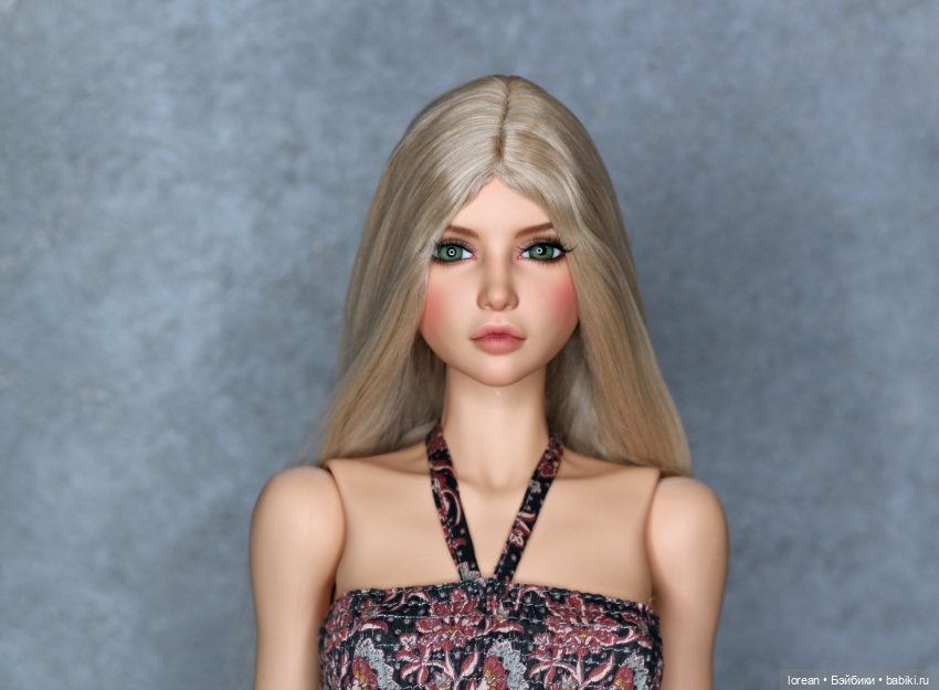 Парик из Альпаки сури для Dollshe Diana SD