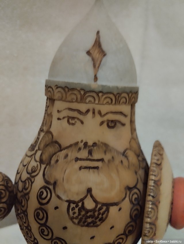 Богатырь СССР Роспись, выжигание (фото 6)