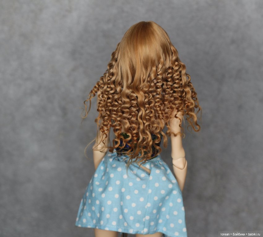 Парик из альпаки сури для Pasha Pasha mini (Паша мини) (фото 5)