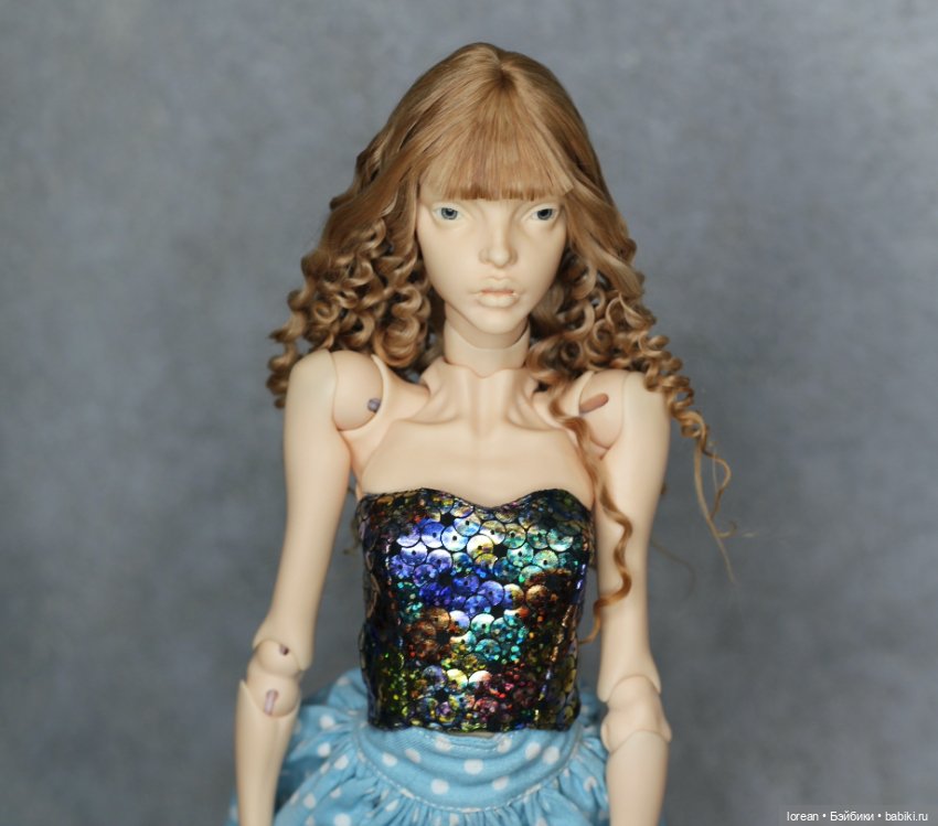 Парик из альпаки сури для Pasha Pasha mini (Паша мини) (фото 2)