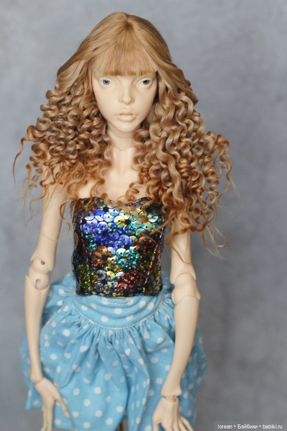 Парик из альпаки сури для Pasha Pasha mini (Паша мини) (фото 3)