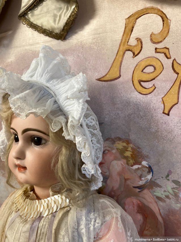 Большая антикварная француженка Bebe Jumeau B 12 R рост 70 см (фото 6)