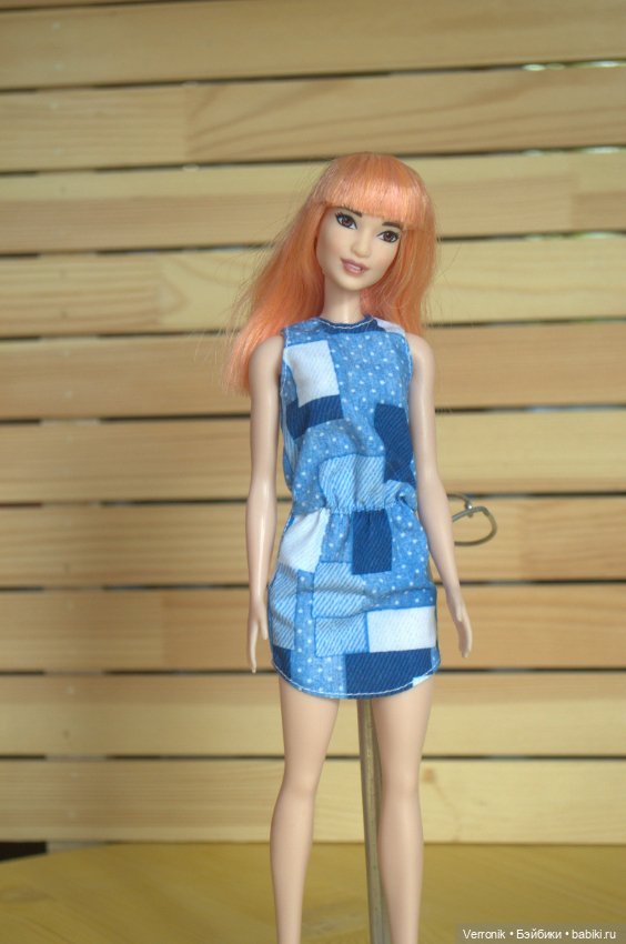 Barbie - Игра с модой - Fashionistas - Barbie Fashionistas Doll 60 Patchwork Denim (фото 8)