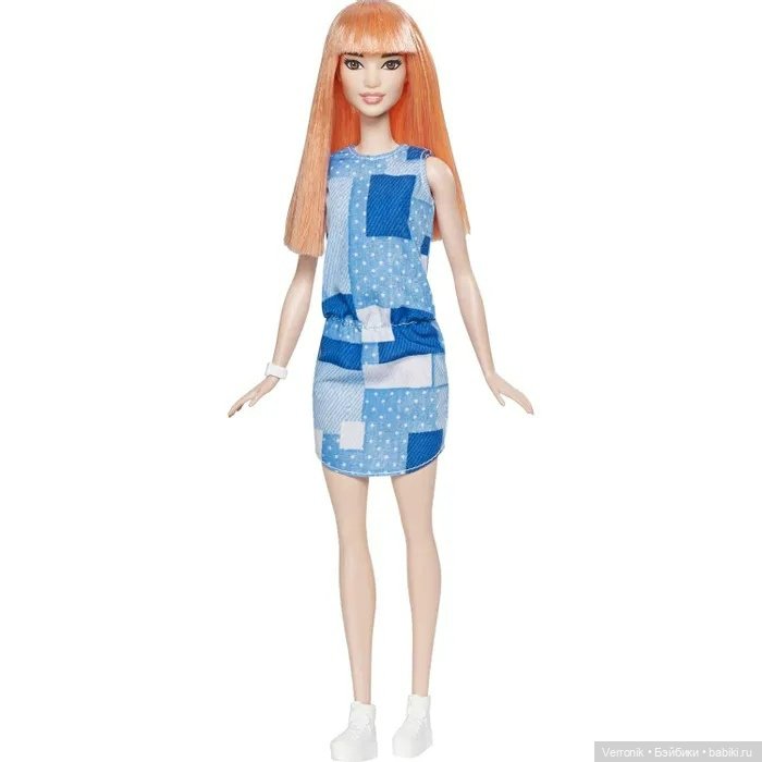 Barbie - Игра с модой - Fashionistas - Barbie Fashionistas Doll 60 Patchwork Denim (фото 7)