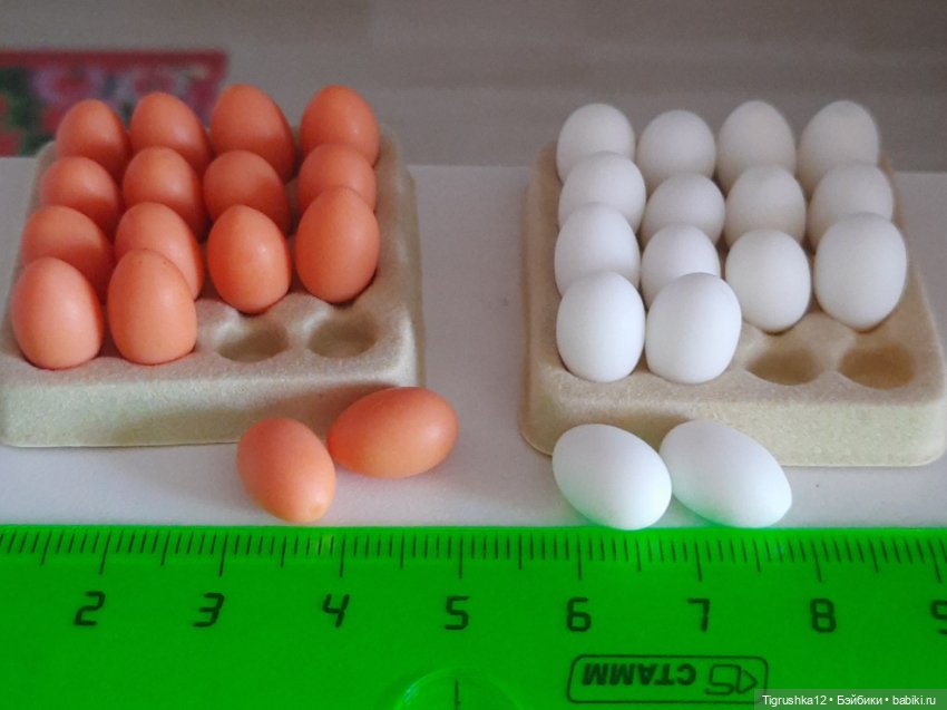 Ячейка с яичками — Миниатюра для кукол (фото 7)