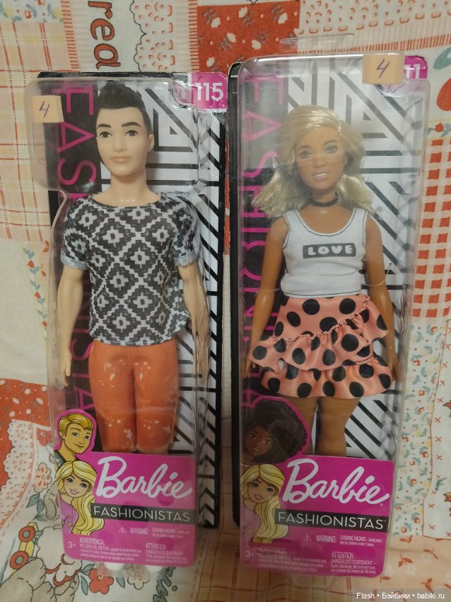 Лот # 4 Барби fashionistas 111 u 114