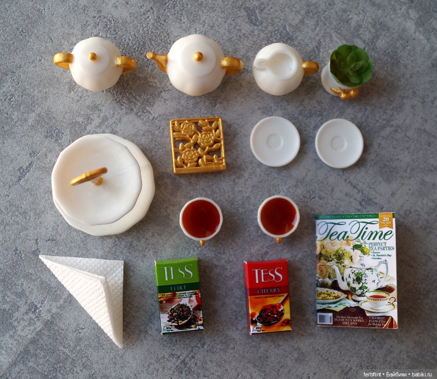 Набор "Чаепитие" №1 в масштабе 1:6 (фото 7)
