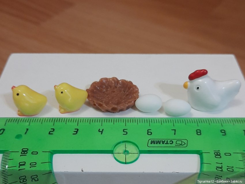 Курочка с цыплятками — Кукольная миниатюра и румбокс (фото 4)