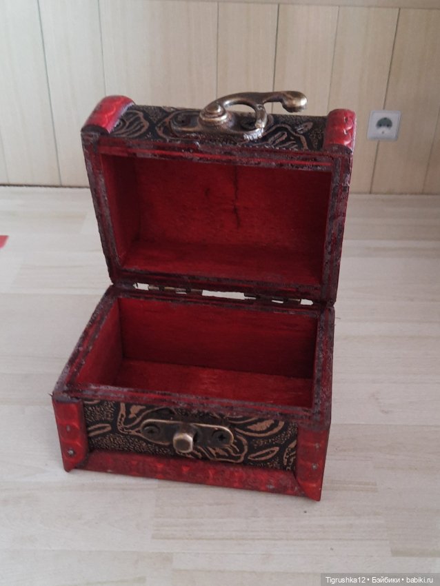 Деревянный короб — Миниатюра для кукол (фото 3)