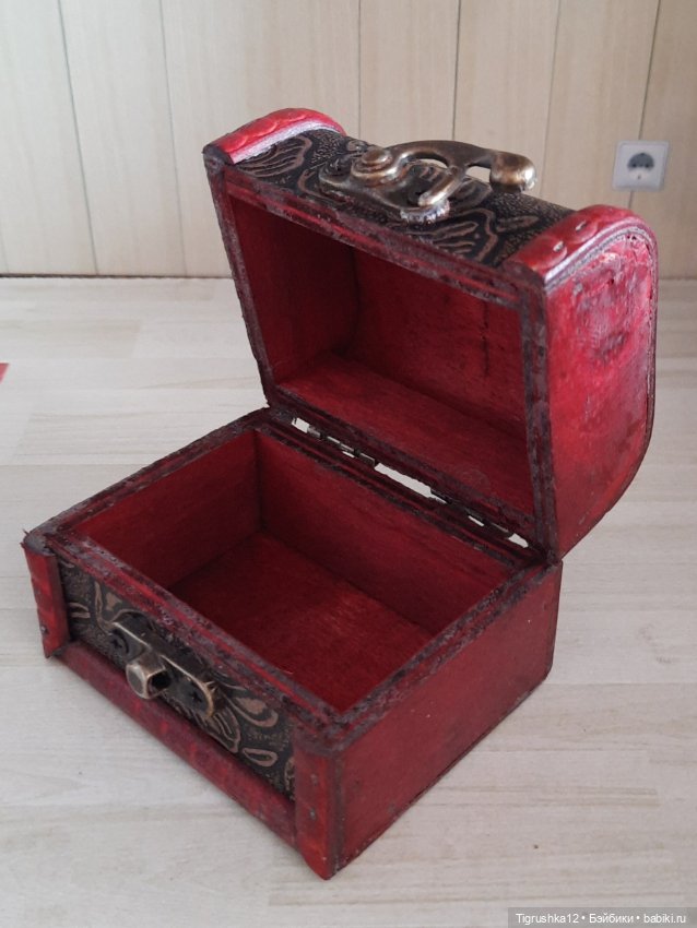 Деревянный короб — Миниатюра для кукол (фото 2)